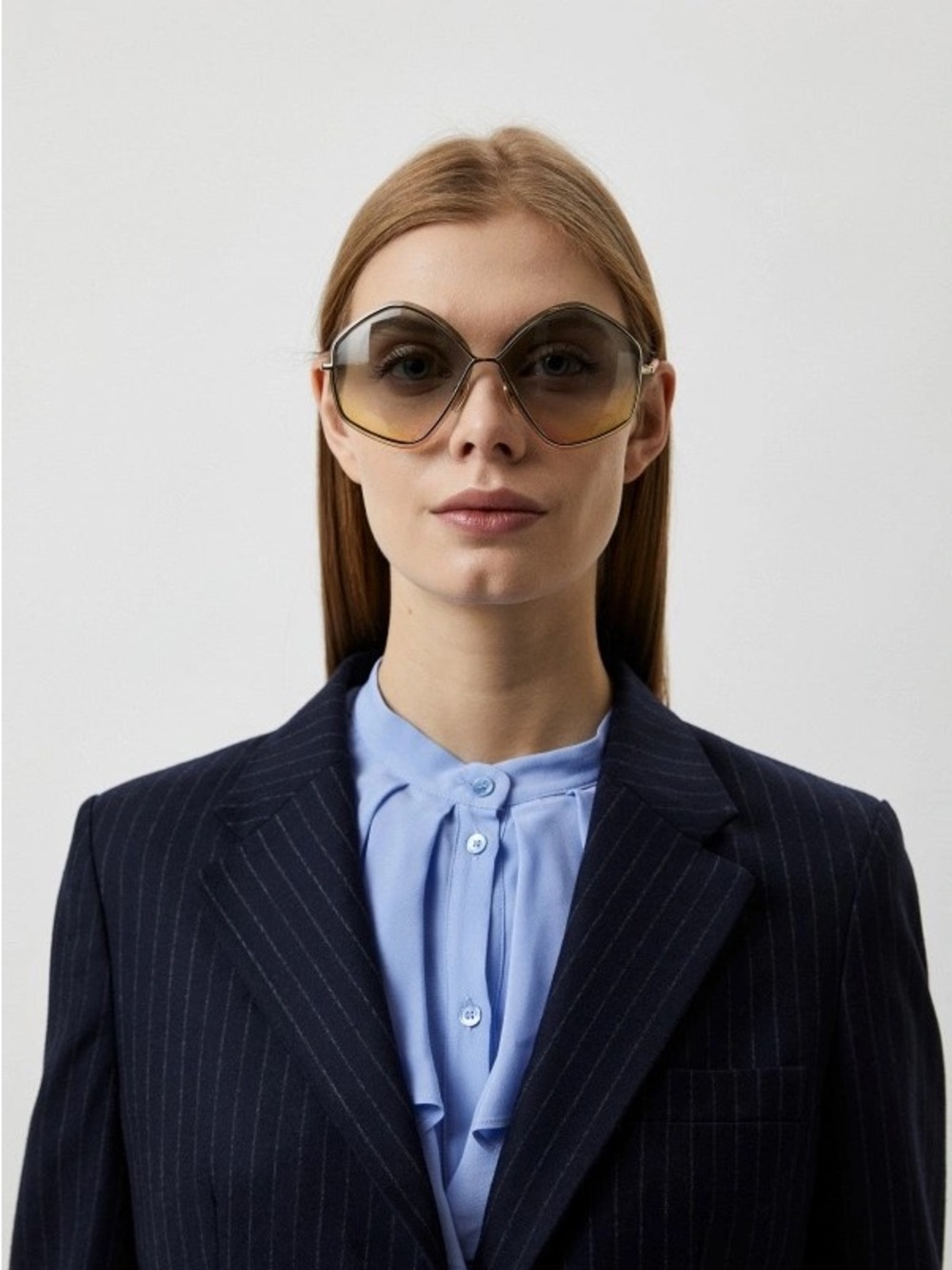 Chloé Layha Gold Multicolored Gradient Sunglasses CH0065S